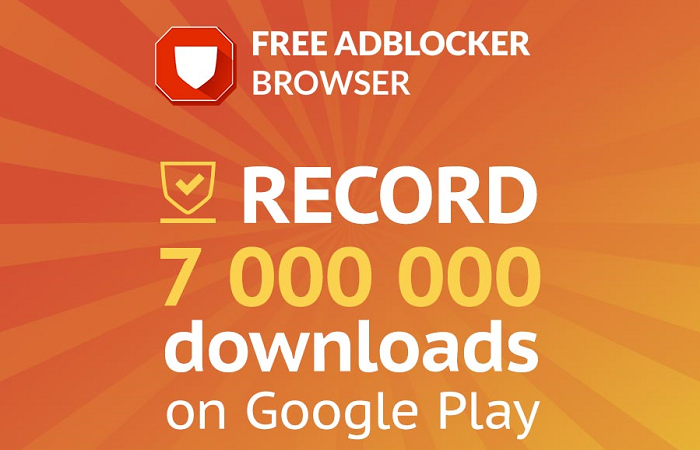 New record for Free Adblocker Browser - Free Adblocker Browser